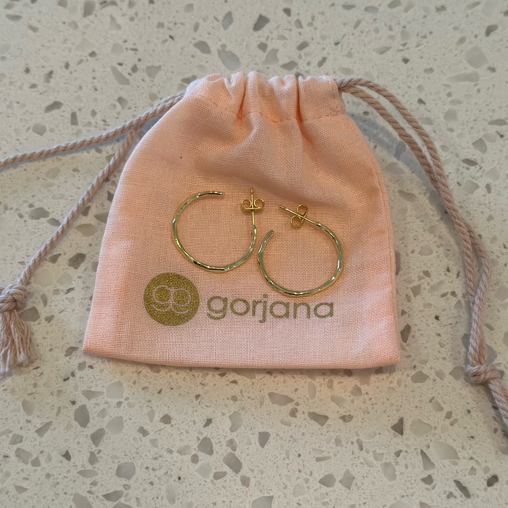 New Gorjana Tanner Hoop Earrings - 1 inch